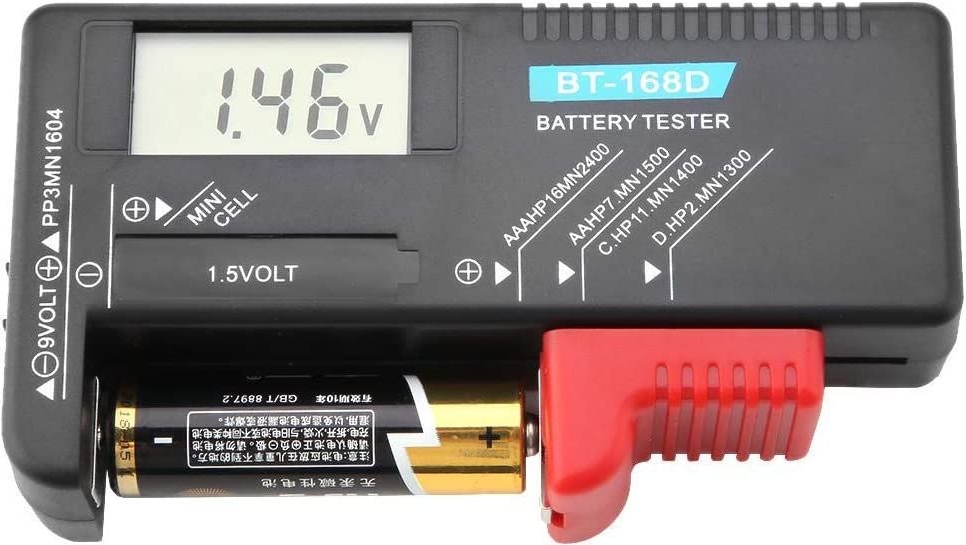 uitlaat middag Fotoelektrisch ᐅ • Digitale batterij tester voor AA, AAA, C, D, PP3, 9V, 1.5V | Eenvoudig  bij KnoopcelGigant.nl