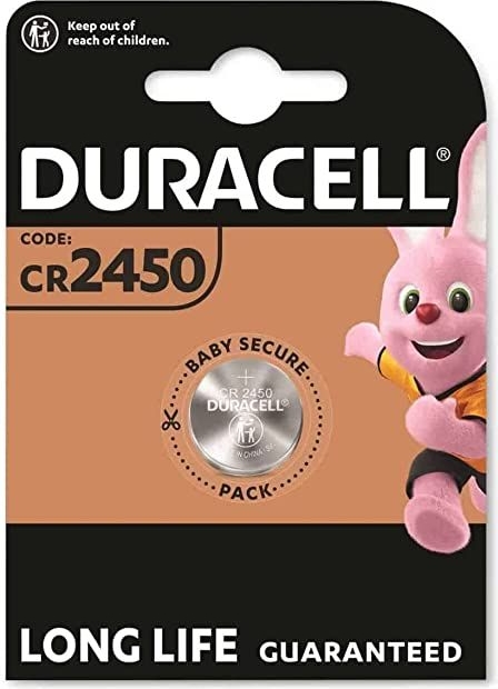 Pile lithium CR2450 3V DURACELL Blister d'1 pile