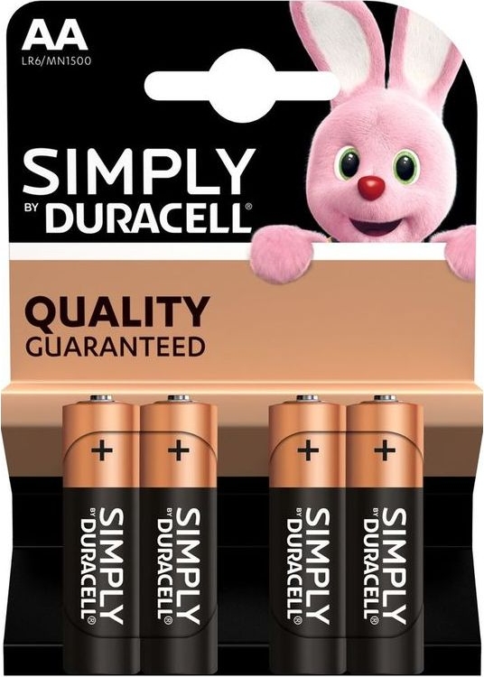 Duracell Simply Alkaline AA blister - KnoopcelGigant.nl