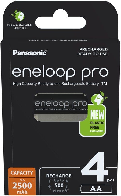 Ontcijferen komen Airco ᐅ • Eneloop Pro AA Oplaadbare Batterijen 2500mAh | Eenvoudig bij  KnoopcelGigant.nl