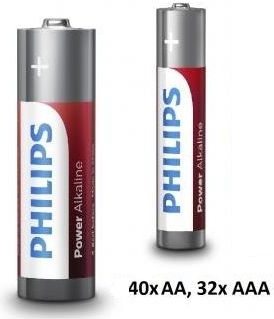 decaan Circulaire Springplank ᐅ • Philips alkaline batterijen - 72-pack - 40 AA + 36 AAA | Eenvoudig bij  KnoopcelGigant.nl