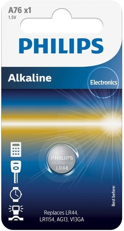 Hen wetenschappelijk Paar ᐅ • Philips Alkaline LR44/76A blister 1 | Eenvoudig bij KnoopcelGigant.nl