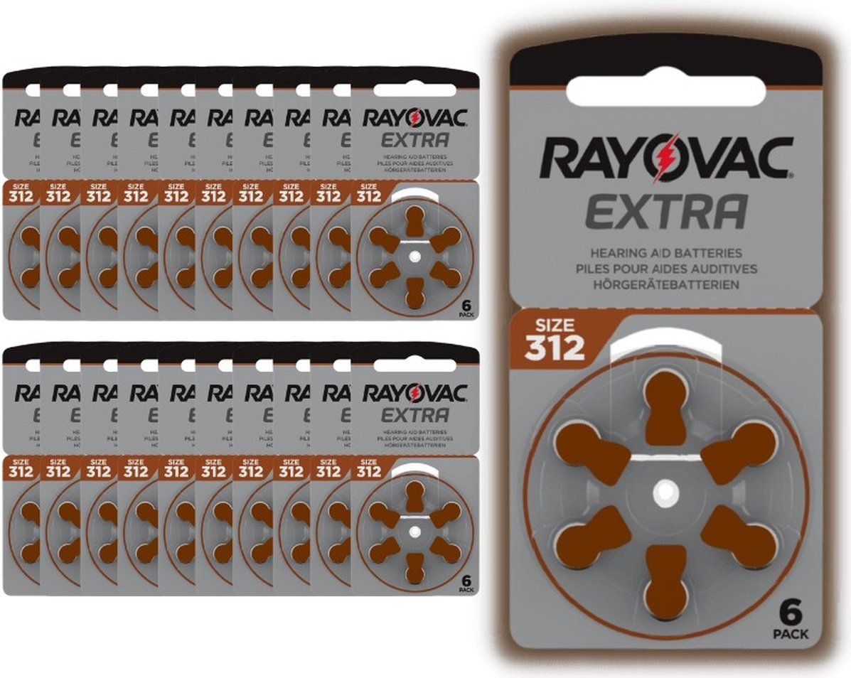 Ordelijk Giraffe Uitbreiden ᐅ • Rayovac Extra 312 Hoortoestel batterij multipack (20 x blister 6) |  Eenvoudig bij KnoopcelGigant.nl