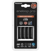 Eneloop Pro Smart & Quick Charger Batterijlader met 4 AA batterijen