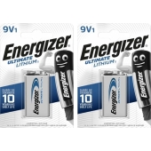Energizer Ultimate 6LR61 9V batterij (blok) Lithium 9 V multipack (2 x blister 1)