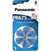 Panasonic PR675 hoortoestel batterij Zinc Air 6 stuks