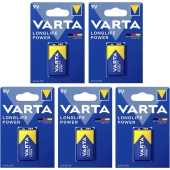 Varta Longlife Power Alkaline 9V/6LR61 multipack 9V (5 x blister 1)