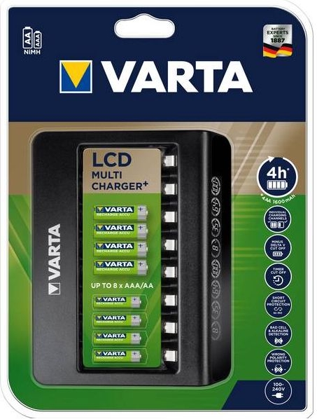 kleurstof Lima Nachtvlek ᐅ • Varta LCD universele batterijlader | Eenvoudig bij KnoopcelGigant.nl