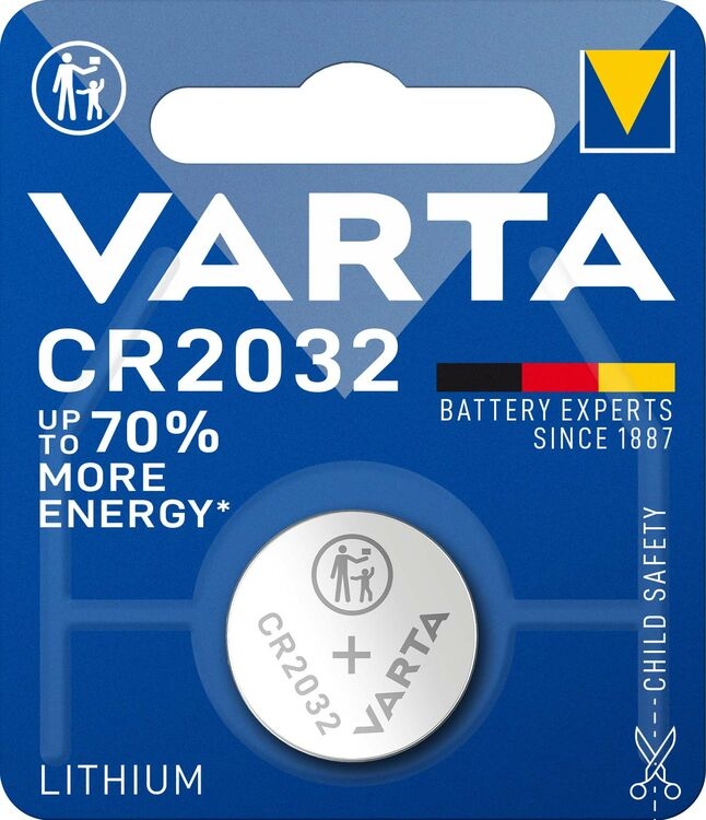transmissie kopiëren Sluiting ᐅ • Varta Lithium CR2032 3V blister 1 | Eenvoudig bij KnoopcelGigant.nl