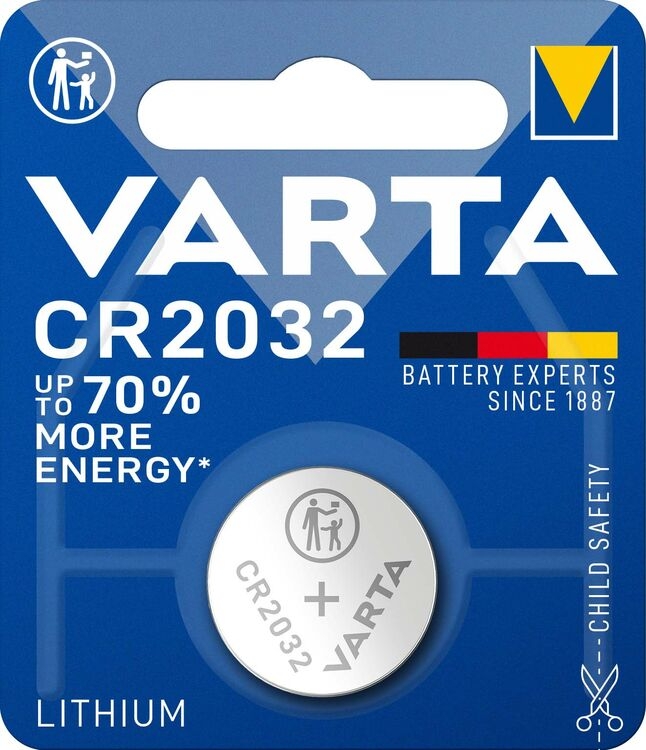 haakje Tulpen deze ᐅ • Varta Lithium CR2032 3V blister 1 | Eenvoudig bij KnoopcelGigant.nl