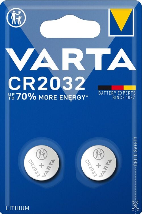 moeilijk kogel Begeleiden ᐅ • Varta Lithium CR2032 3V blister 2 | Eenvoudig bij KnoopcelGigant.nl